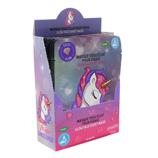 π Girl Power, maschera, tessuto, illuminante per il viso, per bambini, bambini, cura del viso, 25 ml