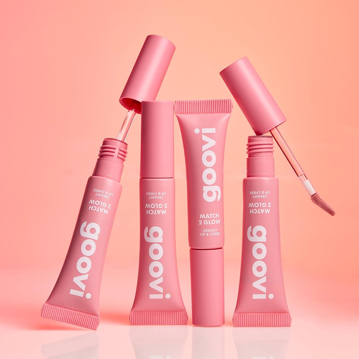 Match 2 glow Goovi Rossetto blush Juicy Plum 04