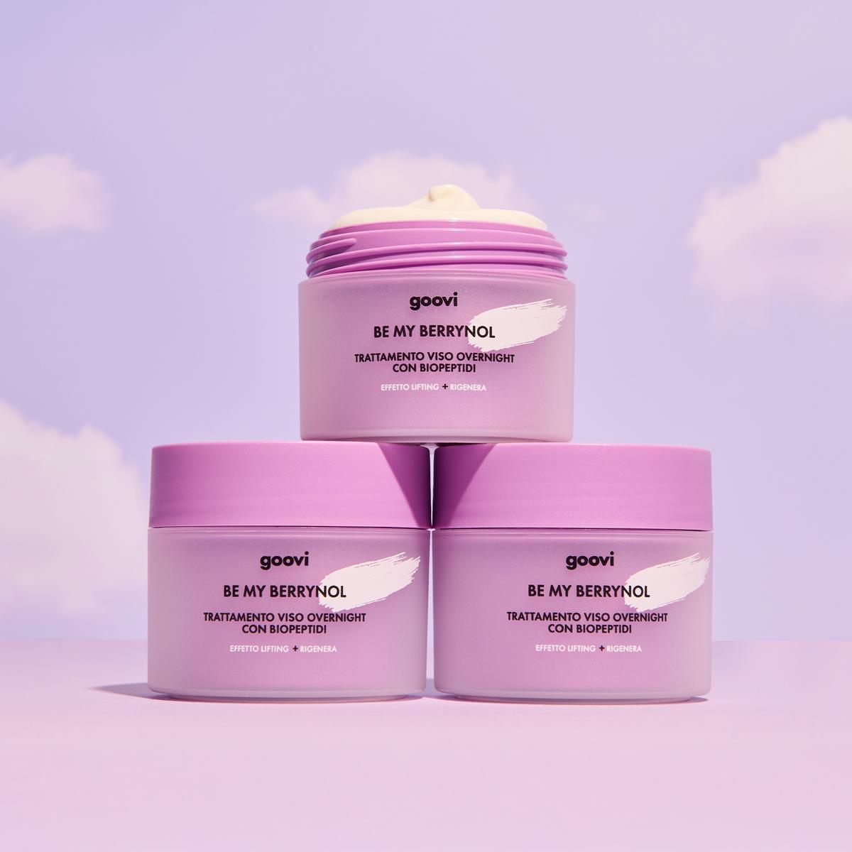 Trattamento viso overnight con biopeptidi Be My Berrinol