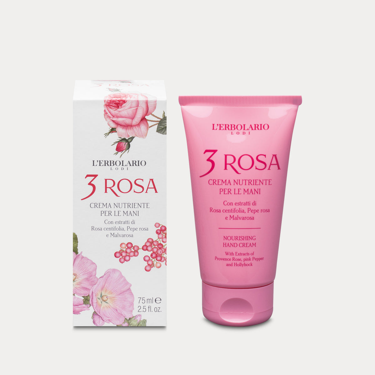 3 Rosa Crema Nutriente per le mani