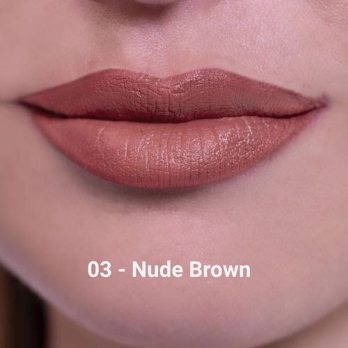 Rossetto Cremoso Colore Pieno 03-nude brown Rougj