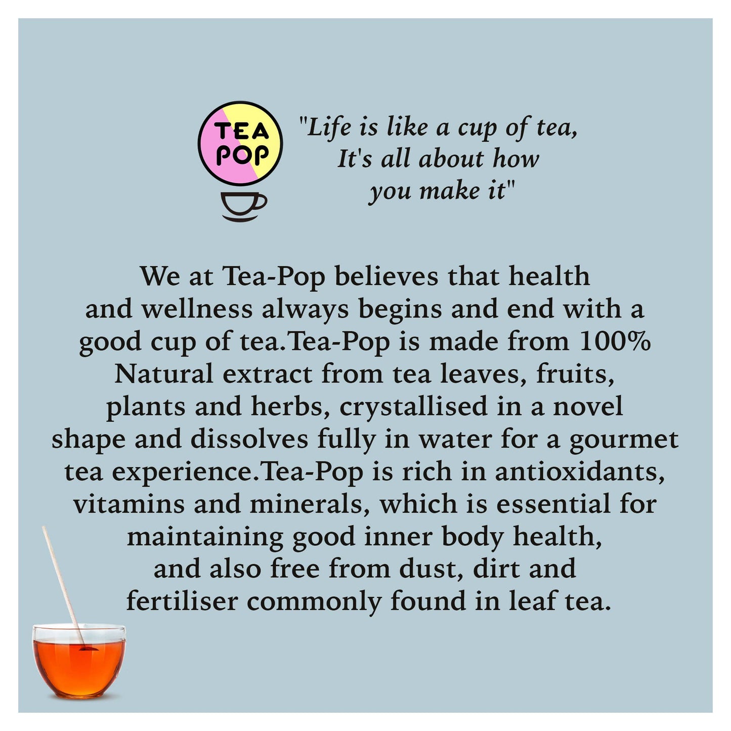 Tè su bastoncino! Nuovo modo rivoluzionario di gustare il tè