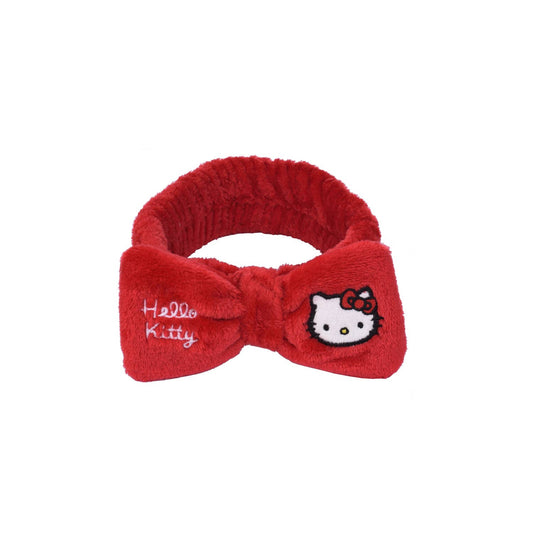 Hello Kitty, fascia per capelli, rossa, morbida, morbida, con fiocco, per capelli, Take Care