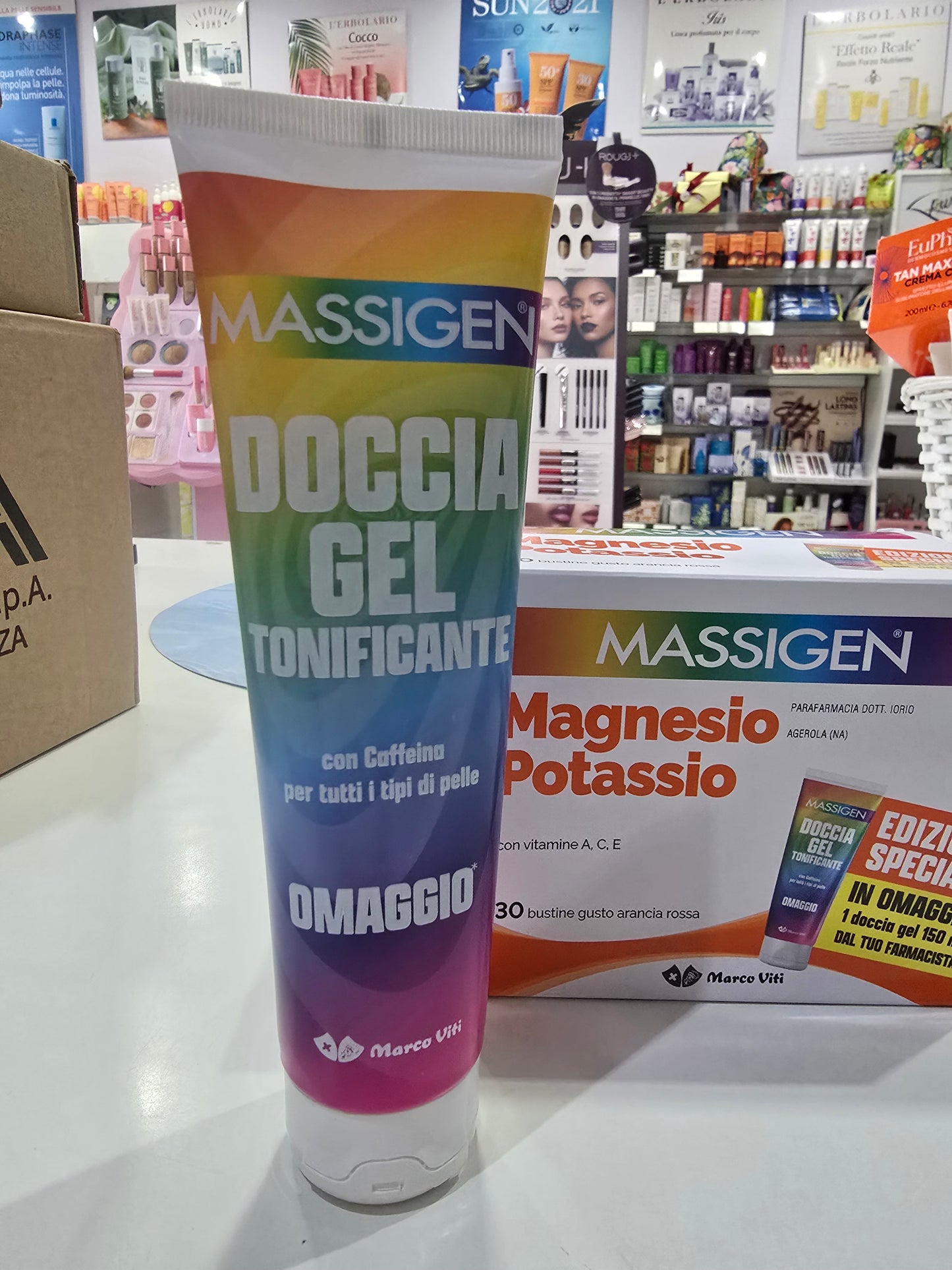 Magnesio e Potassio   30 Bustine con zucchero+Doccia Gel in omaggio