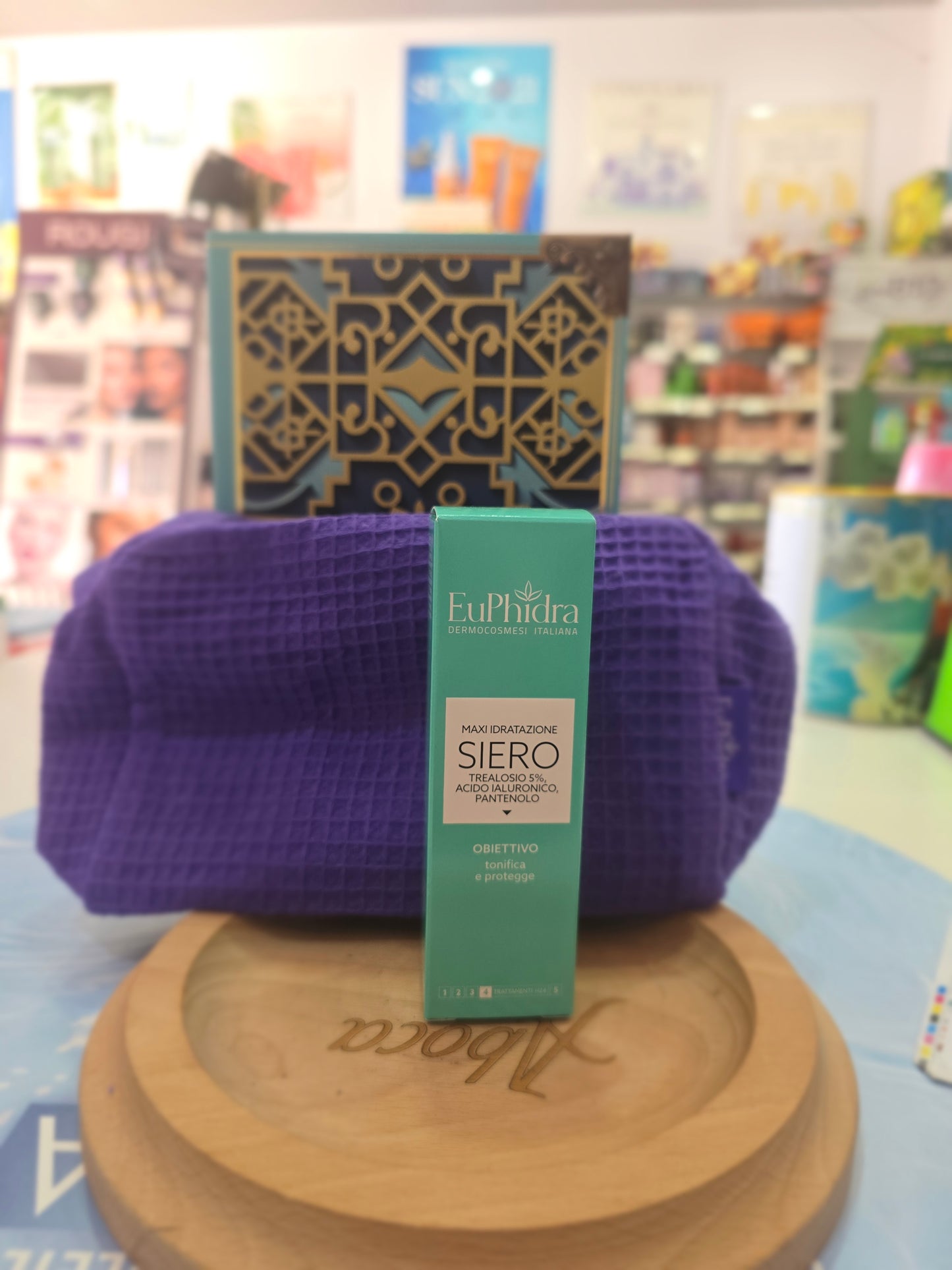 Euphidra Oro Blu cofanetto viso siero+ pochette