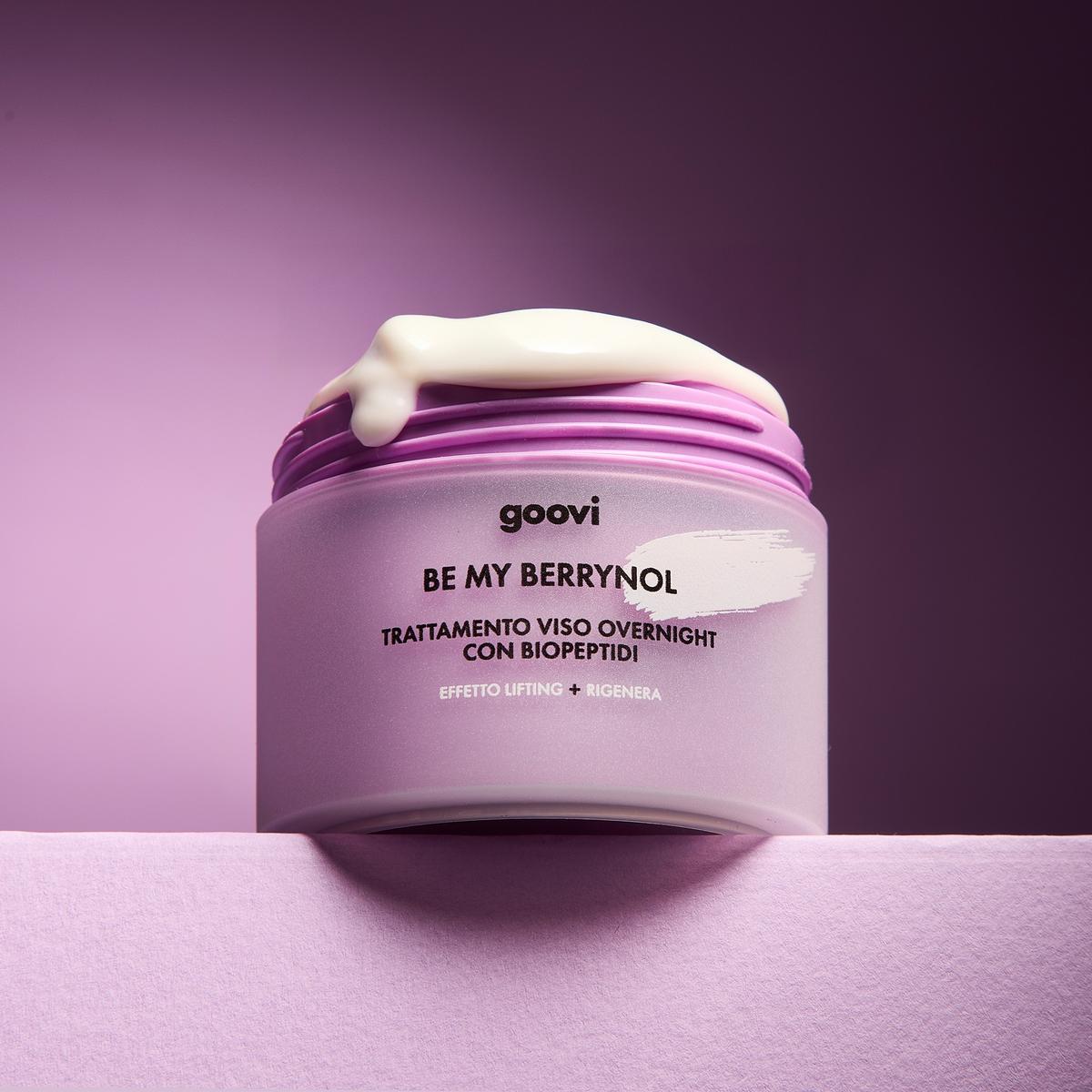 Trattamento viso overnight con biopeptidi Be My Berrinol