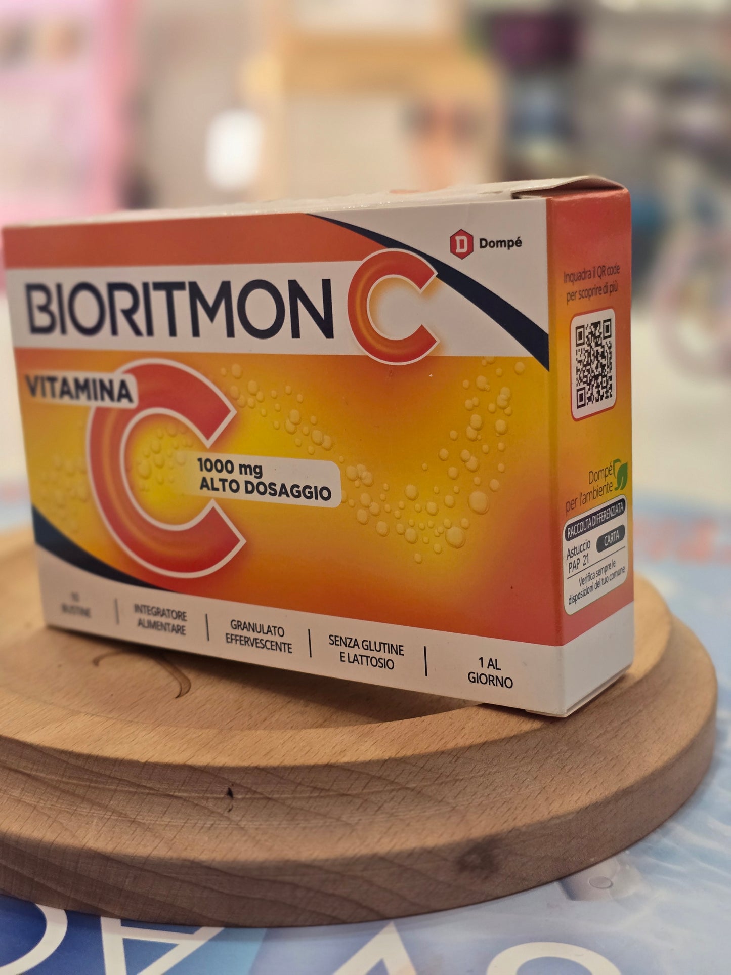 Bioritmon C vitamina C alto dosaggio 1000 mg granulato effervescente