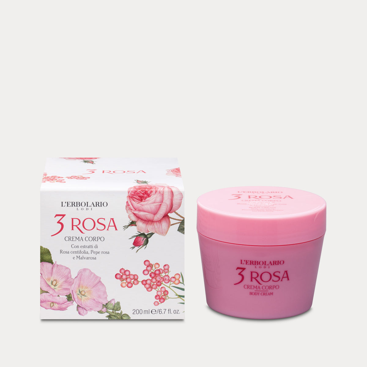 3  Rosa Crema profumata per il corpo