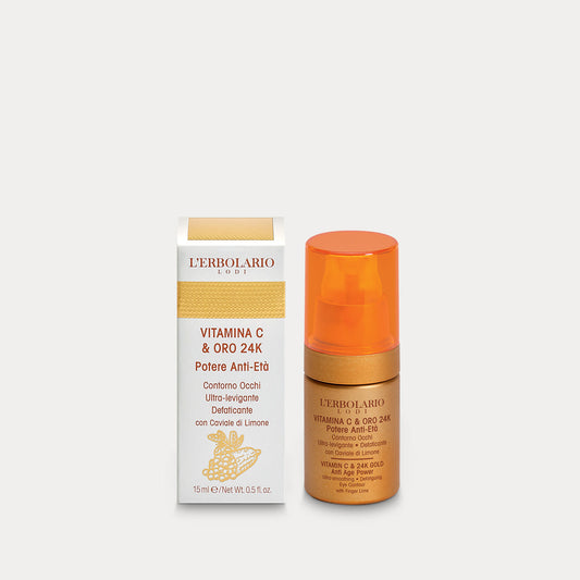 Vitamina C & Oro Contorno occhi ultra levigante Defaticante