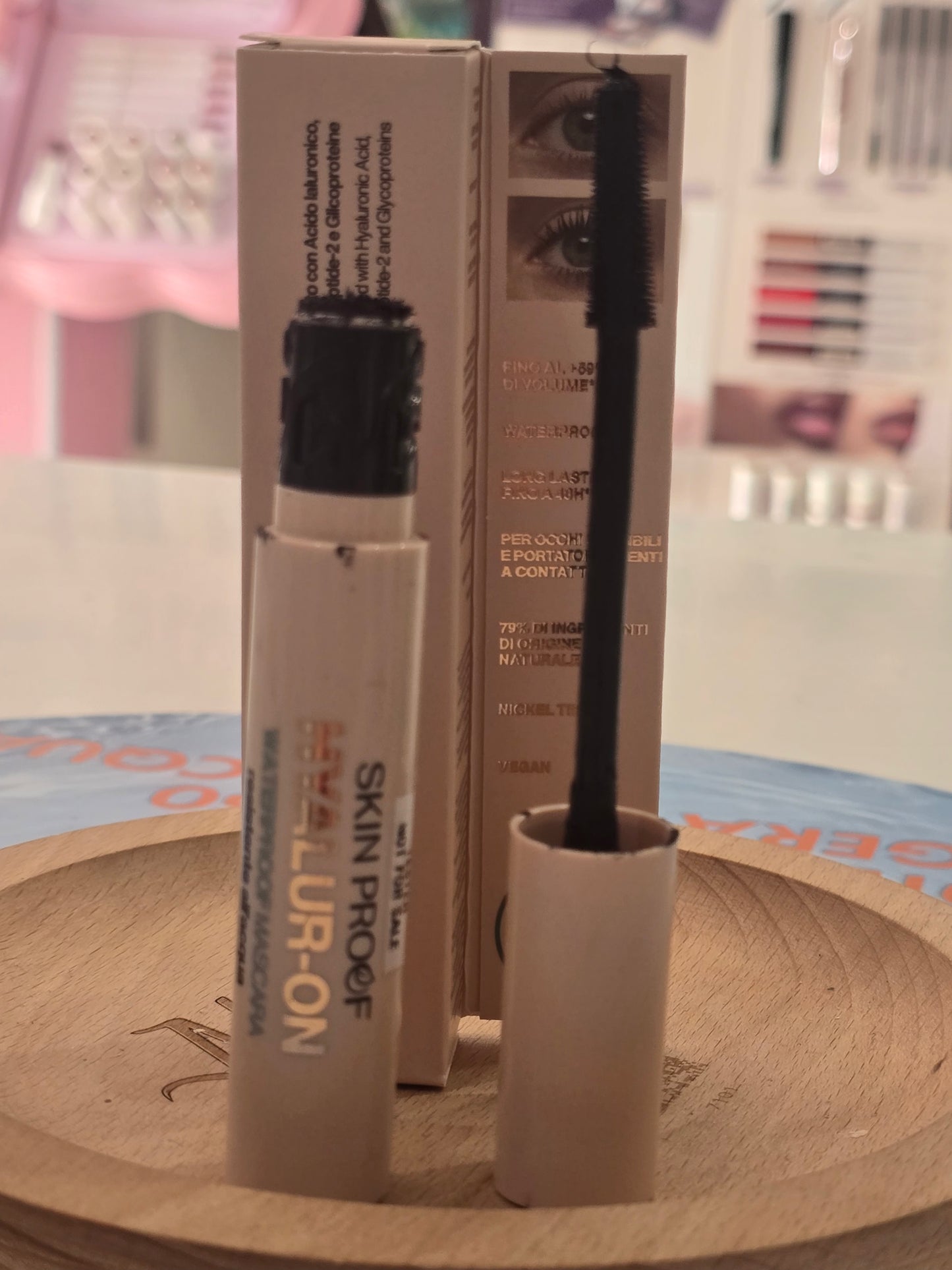 Hyalur-on Mascara waterprood super resistente Skinproof