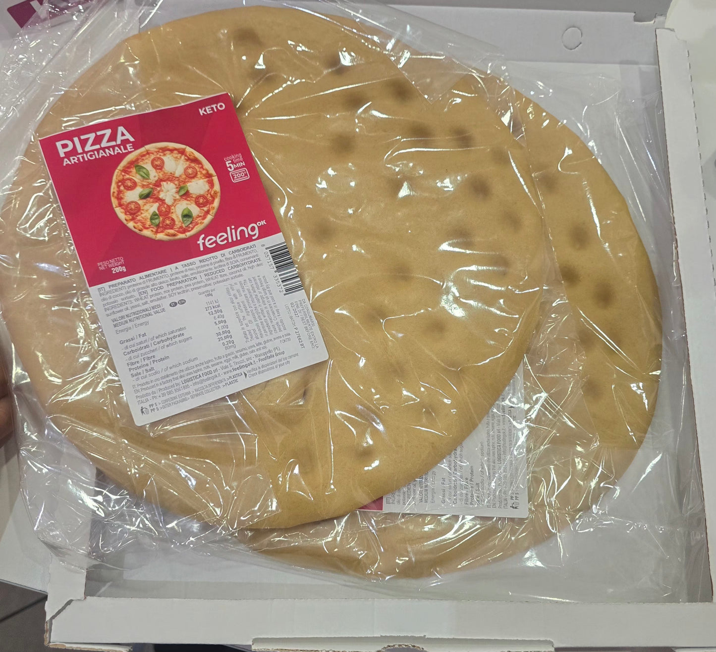 Base Pizza keto feelingok 2 pizze
