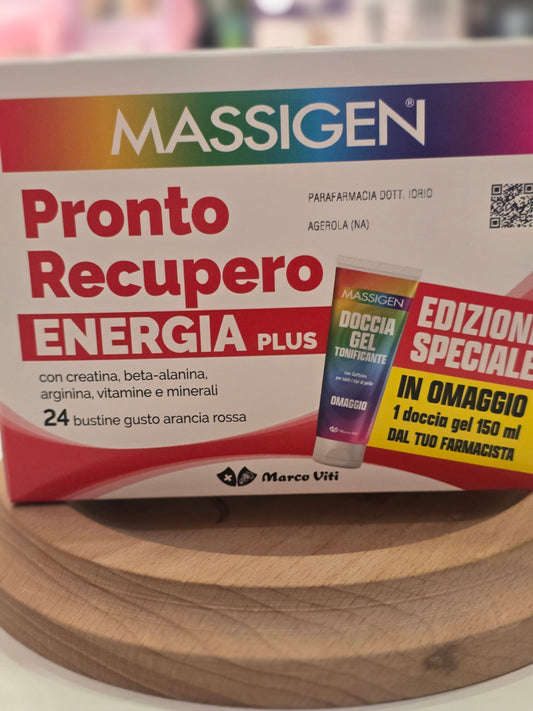 Massigen Pronto recupero energia Plus 24 bustine+doccia gel omaggio