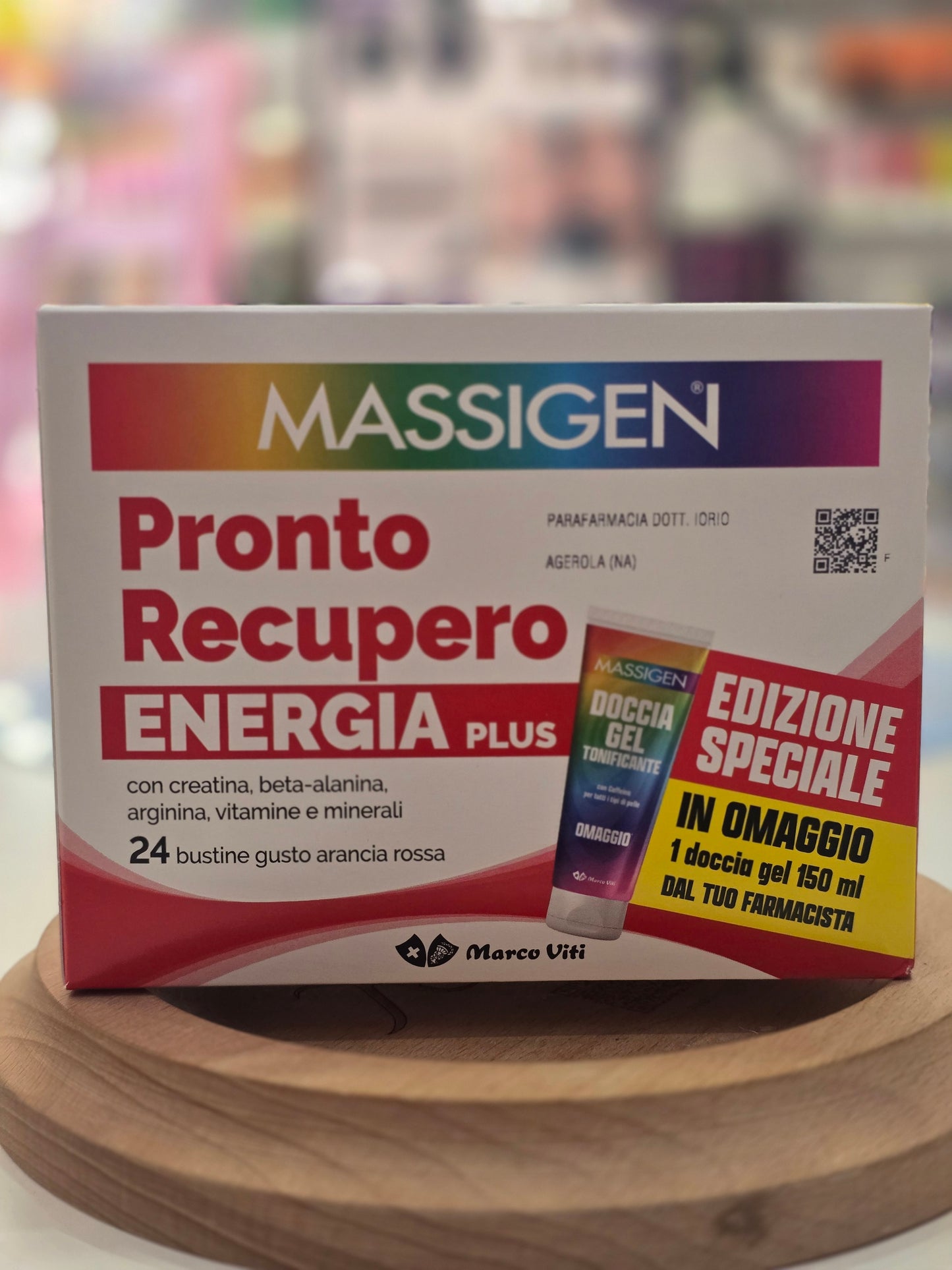 Massigen Pronto recupero energia Plus 24 bustine+doccia gel omaggio