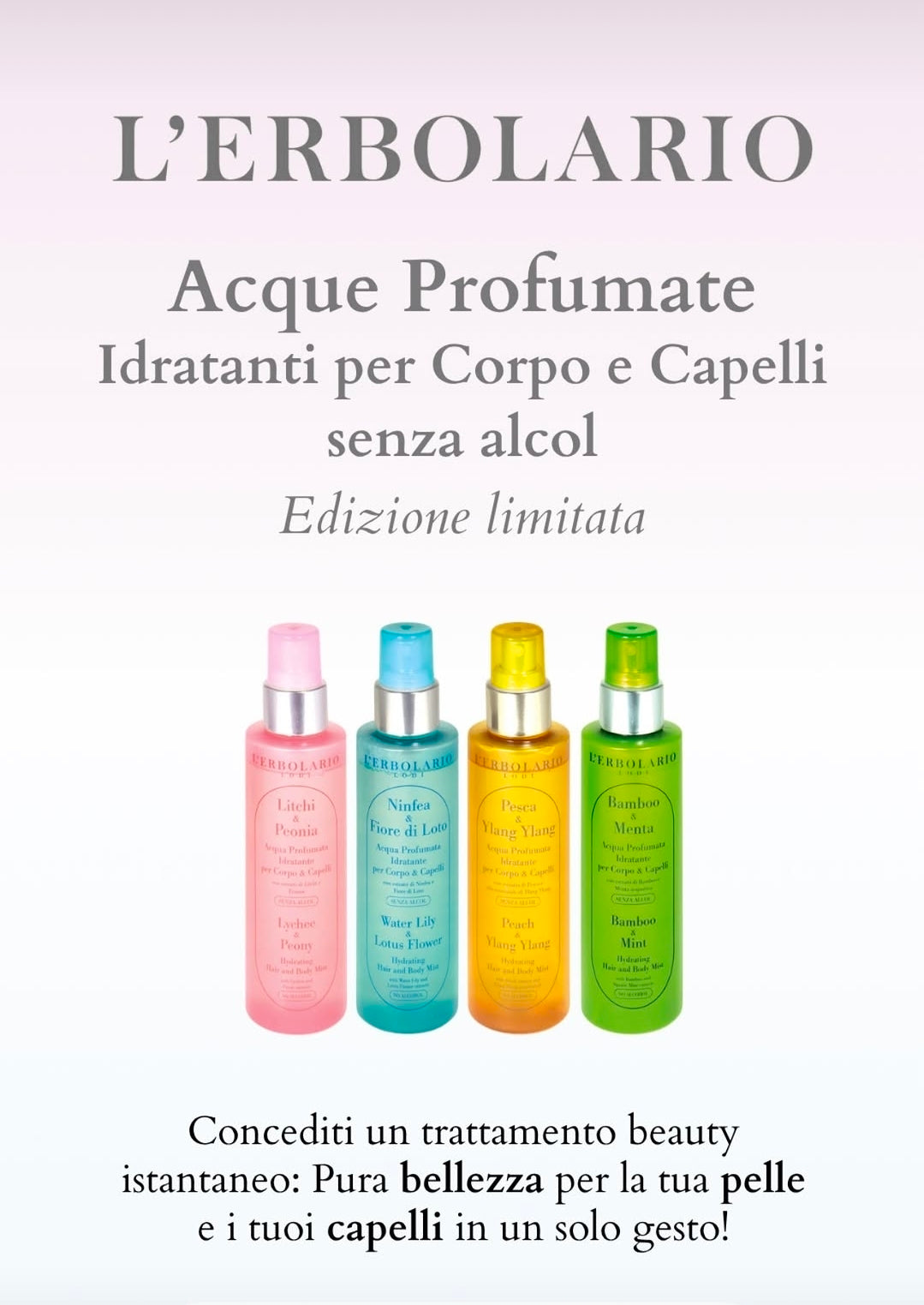 Acqua Profumata Idratante Ninfea & Fiore di Loto