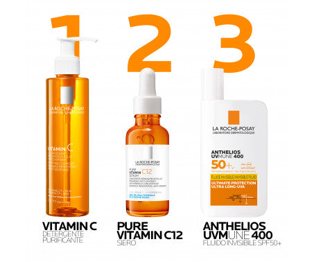 Detergente viso illuminante Vitamina C la roche posay