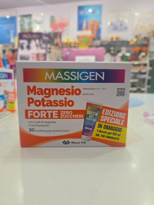 Magnesio e Potassio Forte 30 Bustine +Doccia Gel in omaggio