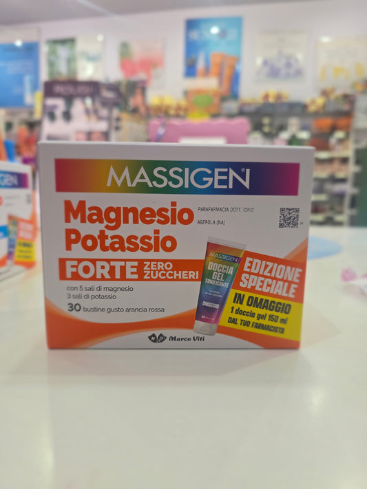 Magnesio e Potassio Forte 30 Bustine +Doccia Gel in omaggio