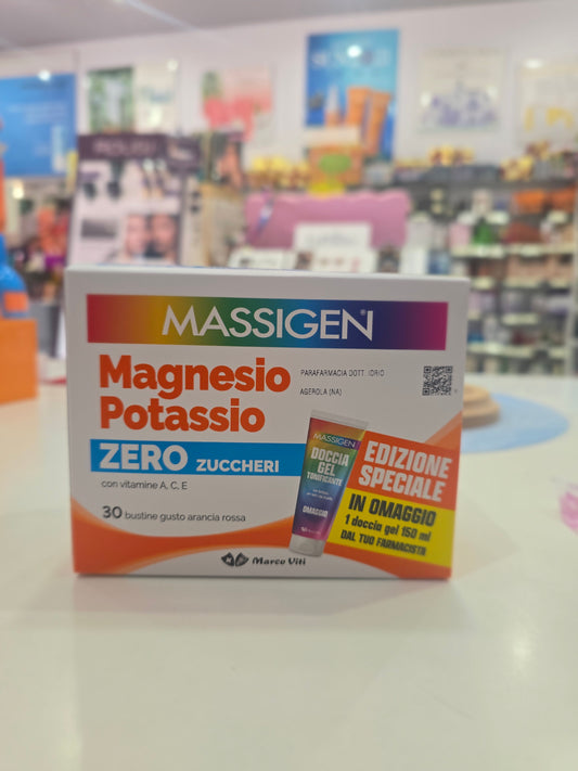 Magnesio e Potassio zero zucchero  30 Bustine +Doccia Gel in omaggio