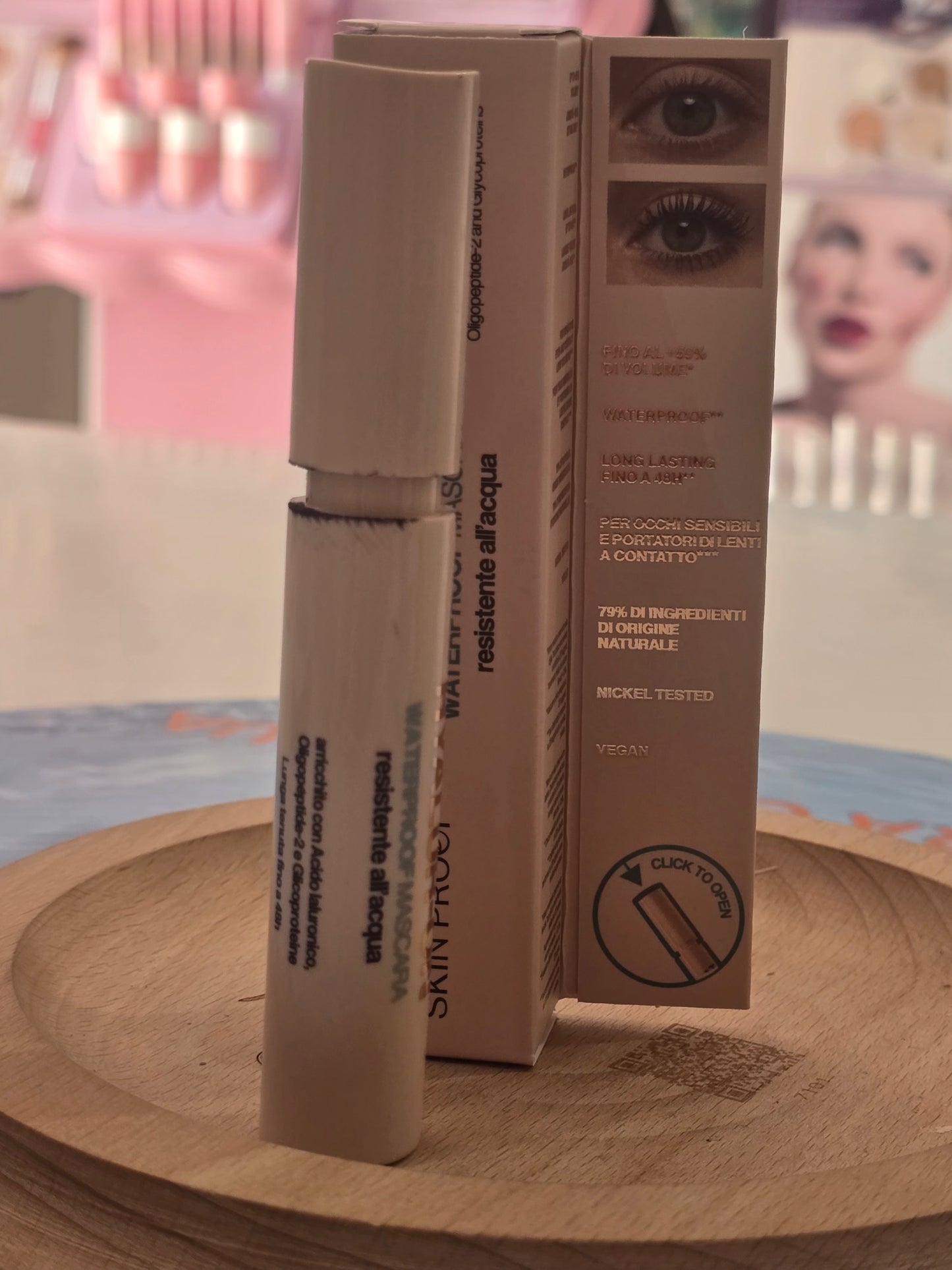Hyalur-on Mascara waterprood super resistente Skinproof