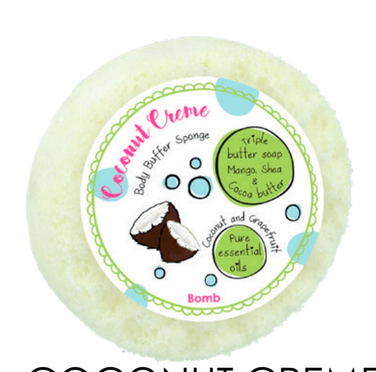 Spugna da bagno saponata gusto cocco